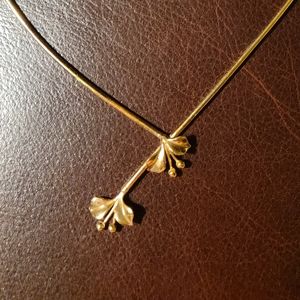 Vintage Simple Necklace, possibly gold plated.